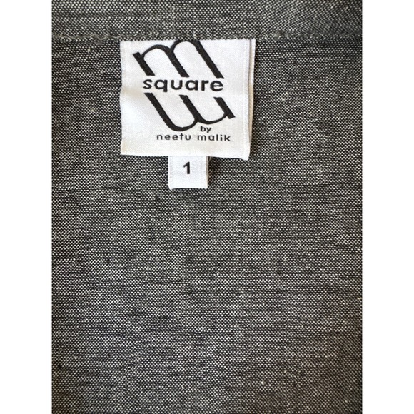 MSquare by Neetu Malik Tunic Size 1 Gray Asymmetrical Hem Lagenlook Women - Picture 7 of 10